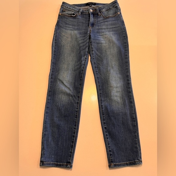 Judy Blue Denim - Judy Blue Jeans Womens Size 28 Medium Wash Relaxed Fit Straight Leg Stretch